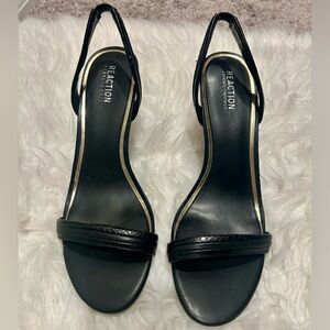 Kenneth Cole Reaction Black Strappy Heels